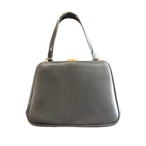 Vintage 50s John‎ Wanamaker Black Leather Purse